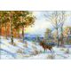 Набор для вышивания Лось в зимнем лесу. По мотивам картины В.Л.Муравьева, 40x28, Риолис, Сотвори сама