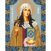 Вышивка бисером Святая Нина, 18x22,5, Русская искусница