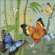 Набор для вышивания Бабочки, 35x35, Риолис, Сотвори сама