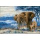 Набор для вышивания Слоны в саванне, 40x30, Риолис, Сотвори сама