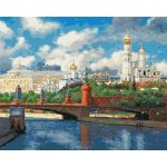 Живопись по номерам Московский кремль, Разживин И., 40x50, Белоснежка