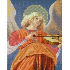 Ткань для вышивания бисером Ангел играющий на виоле, 29x39, Конек