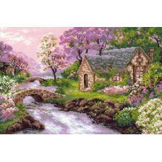 Набор для вышивания Весенний пейзаж, 38x26, Риолис, Сотвори сама