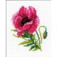 Набор для вышивания Розовый мак, 13x16, Риолис Веселая пчёлка