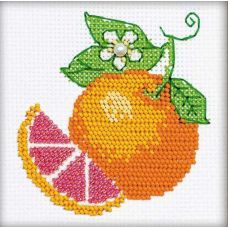 Набор для вышивания Апельсин вышивка бисером, 10x10, Риолис, Сотвори сама