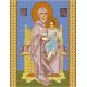 Ткань для вышивания бисером Богородица на Престоле, 20х25, Конек