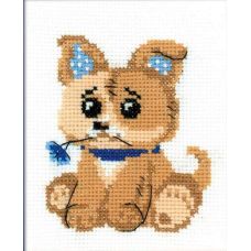 Набор для вышивания Игрушечный щенок, 13x16, Риолис Веселая пчёлка