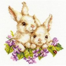Вышивка Крольчата, 15x16, Алиса