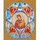 Ткань для вышивания бисером Богородица Неопалимая Купина, 20х25, Конек