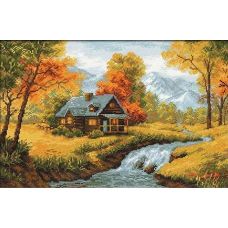 Набор для вышивания Осенний пейзаж, 38x26, Риолис, Сотвори сама