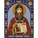Ткань для вышивания бисером Святой Кирилл, 20х25, Конек