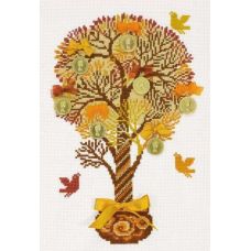 Набор для вышивания Денежное дерево, 21x30, Риолис, Сотвори сама
