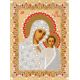 Ткань для вышивания бисером Богородица Казанская, 29x39, Конек