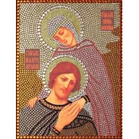 Алмазная вышивка термостразами Святые Петр и Феврония, Преобрана