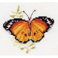 Вышивка Яркие бабочки. Оранжевая, 9x8, Алиса
