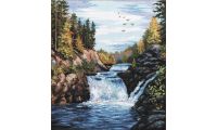 Набор для вышивания Водопад Кивач, 29x35, Овен