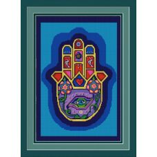 Ткань для вышивания бисером Хамса (Рука Бога), 39х29, Конек