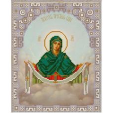 Ткань для вышивания бисером Богородица Покрова, 20х25, Конек