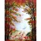 Вышивка бисером на шелке Осень в лесу, 32x41,5, FeDi