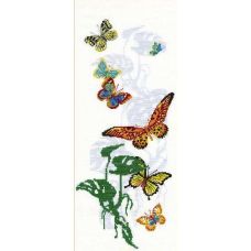 Набор для вышивания Экзотические бабочки, 22x50, Риолис, Сотвори сама