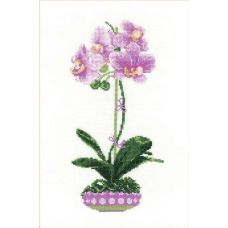 Набор для вышивания Сиреневая орхидея, 21x30, Риолис, Сотвори сама