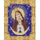 Ткань для вышивания бисером Острабрамская Богородица, 15х18, Конек