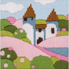 Набор для вышивания Розовый сад (длинный вертикальный стежок), 12x12, Риолис, Сотвори сама
