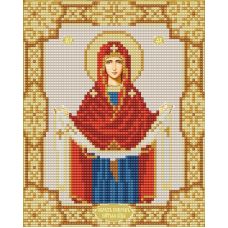 Ткань для вышивания бисером Покров Пресвятой Богородицы, 15х19, Конек