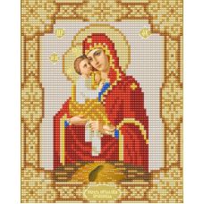 Ткань для вышивания бисером Почаевская Богородица, 15х18, Конек