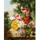 Картина по номерам Цветы в корзинке, 40x50, Белоснежка