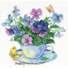 Вышивка Утренние цветы, 24x24, Алиса