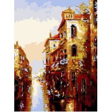 Живопись на холсте Канал в Венеции, 30x40, Белоснежка