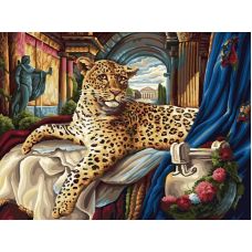 Живопись по номерам Римский леопард, 30x40, Белоснежка