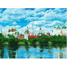Живопись на холсте Русское подворье, 30x40, Белоснежка