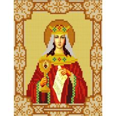 Ткань для вышивания бисером Святая Варвара, 15х18, Конек