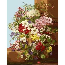 Картина по номерам Свежие цветы, 40x50, Белоснежка