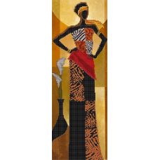 Схема для вышивания бисером Африканский стиль, 40х14, Астрея