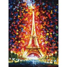 Живопись по номерам Париж - огни Эйфелевой башни, Афремов Л., 60x80, Белоснежка