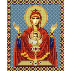 Ткань для вышивания бисером Богородица Неупиваемая Чаша, 20х25, Конек
