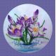Вышивка бисером на шелке Весенние цветы, 27x27, FeDi