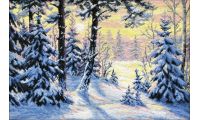 Набор для вышивания Зимний лес, 40x27, Овен