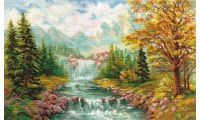 Вышивка Горный водопад, 41x26, Алиса