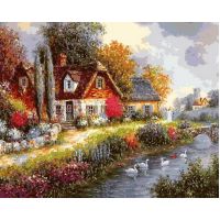 Живопись по номерам Летний день, 40x50, Белоснежка