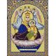 Ткань для вышивания бисером Богородица Живоносный Источник, 20х25, Конек