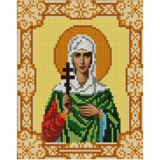 Ткань для вышивания бисером Святая Антонина, 15х18, Конек