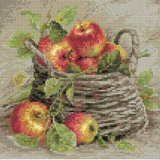 Алмазная мозаика Спелые яблоки, 27x27, полная выкладка, Риолис