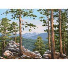 Живопись по номерам Монастырские скалы, 30x40, Белоснежка