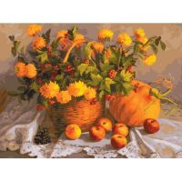 Живопись на холсте Золотой август, 30x40, Белоснежка