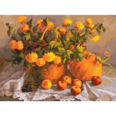 Живопись на холсте Золотой август, 30x40, Белоснежка