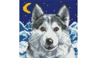 Алмазная мозаика Вожак, 20x20, полная выкладка, Белоснежка